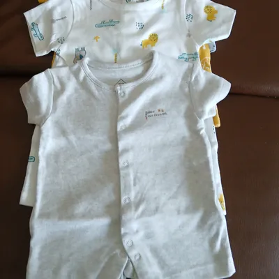 lot 4 barboteuse combishort garcon tex baby 54 cm 1 mois